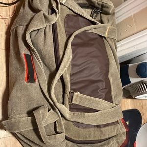Large canvas duffel bag